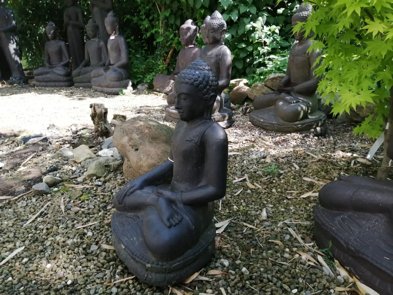 Product image 4 of the product “Seated Buddha, Indian, 50cm H, , Antique Finish ”